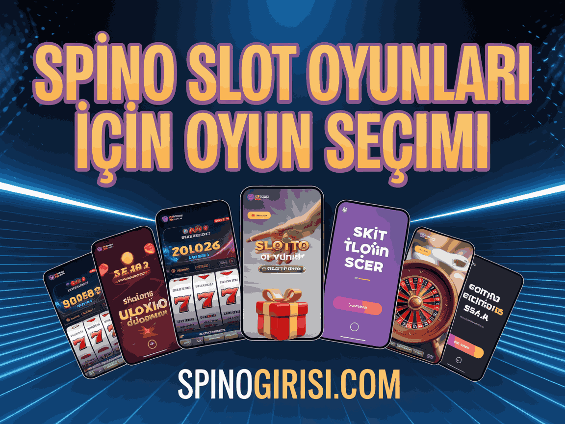 Spino Slot Oyunları İçin Oyun Seçimi